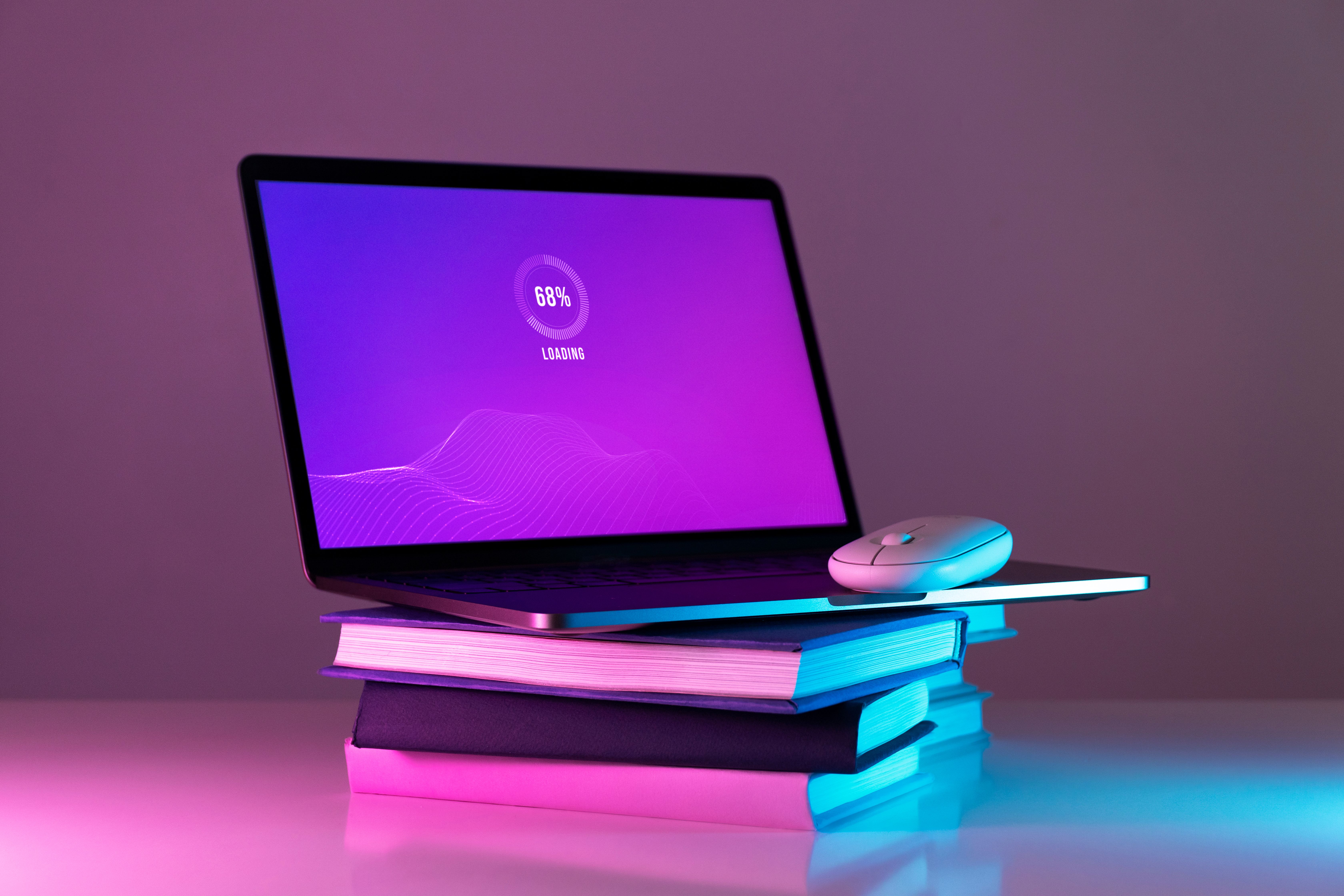 still-life-books-versus-technology